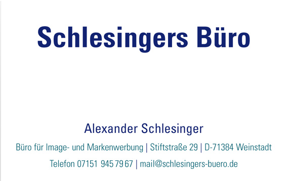 Schlesingers Büro